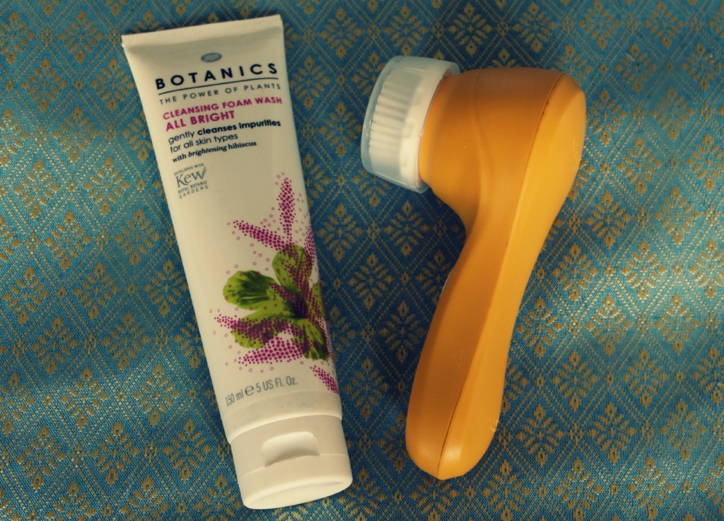 Boot's Botanics All Bright Foam Cleanser and the sunshine yellow Magnitone Lucid