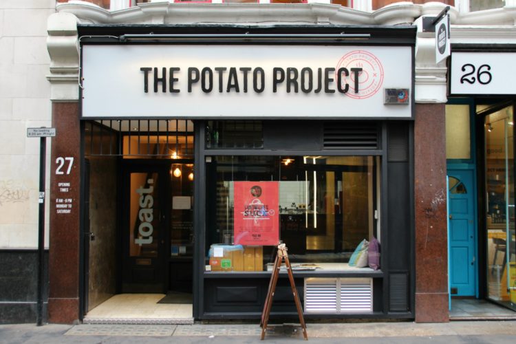 The Potato Project on 27 Noel Street in Soho