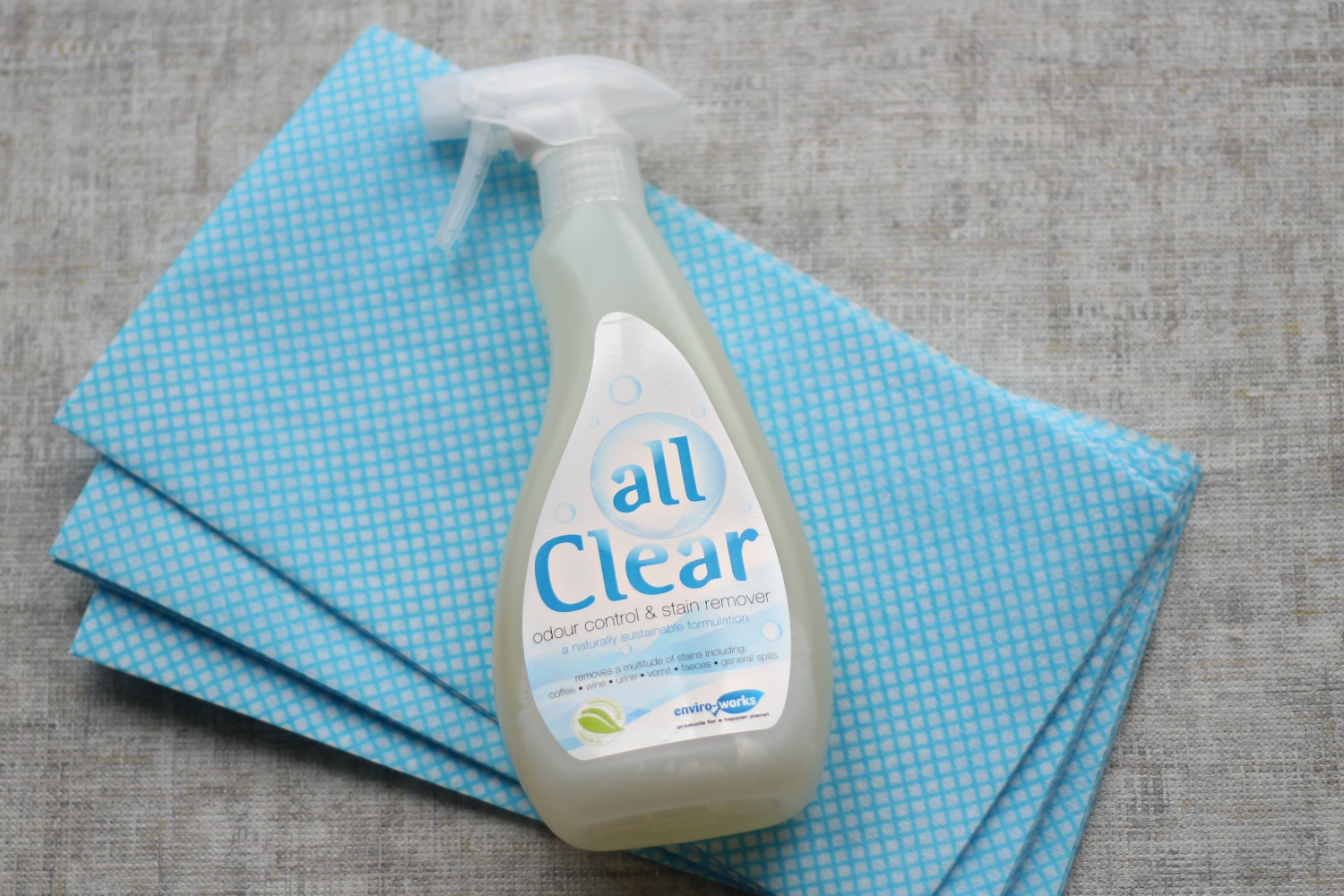 All Clear odour control and stain remover