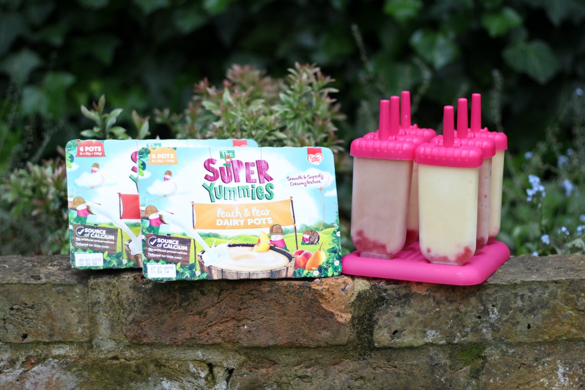 The Super Yummies dairy pots for frozen yoghurt ice lollies