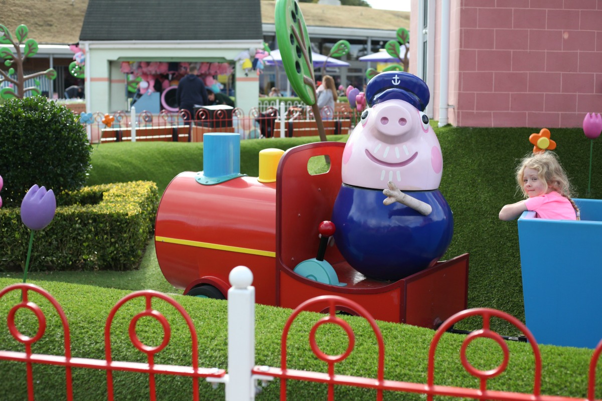 The train ride at Peppa Pig World