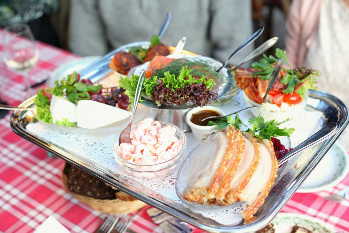 Classic Danish open sandwiches at Groften, Tivoli Gardens