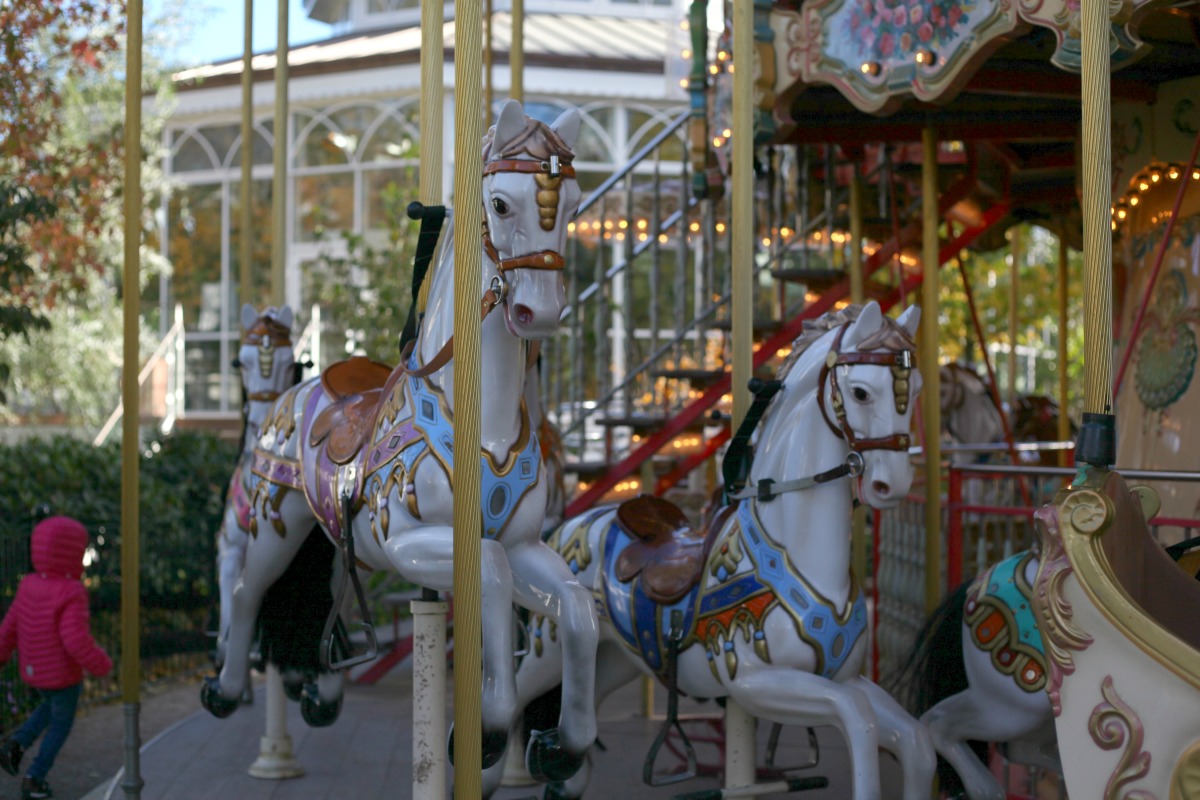 The merry-go-round in Tivoli Gardens, Copenhagen, Denmark