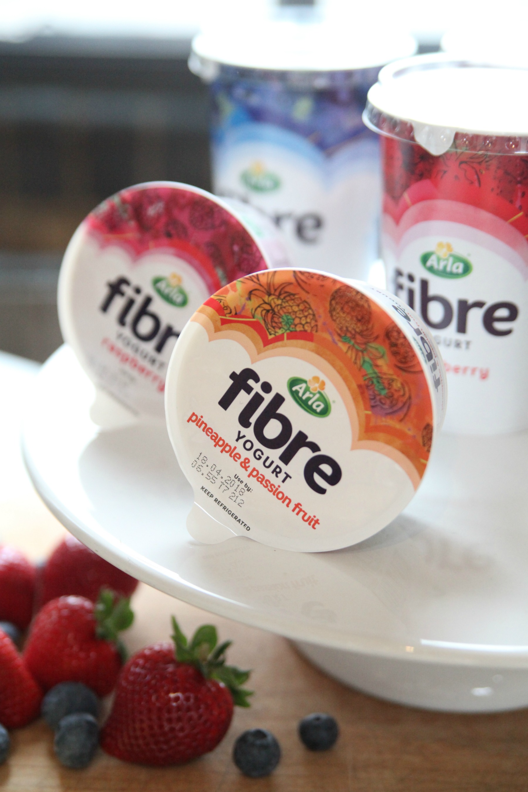 New Arla Fibre pots with pineapple and passion fruit