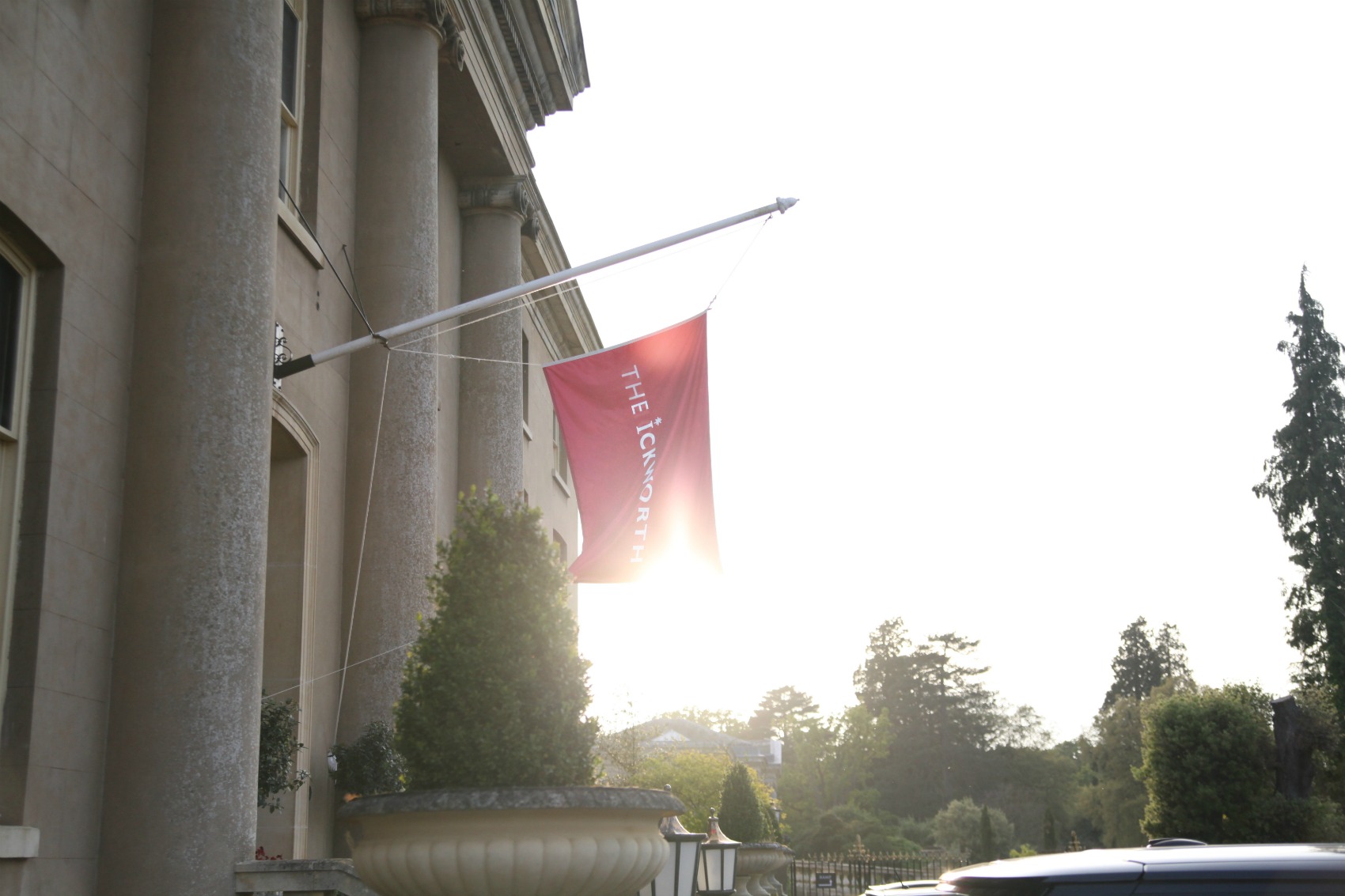 The entrance to the Ickworth Hotel